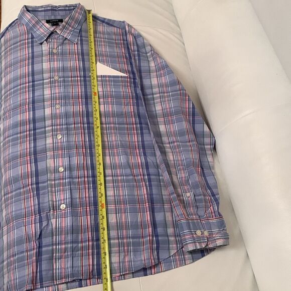 J.Crew Men’s Plaid Purple Pink Long Sleeve Button Down Pocket Size XL - Picture 8 of 10